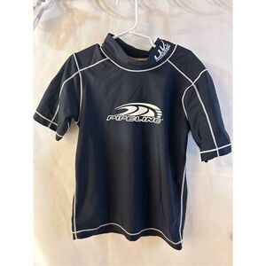 Pipeline UV protection rashguard shirt black boys size 8